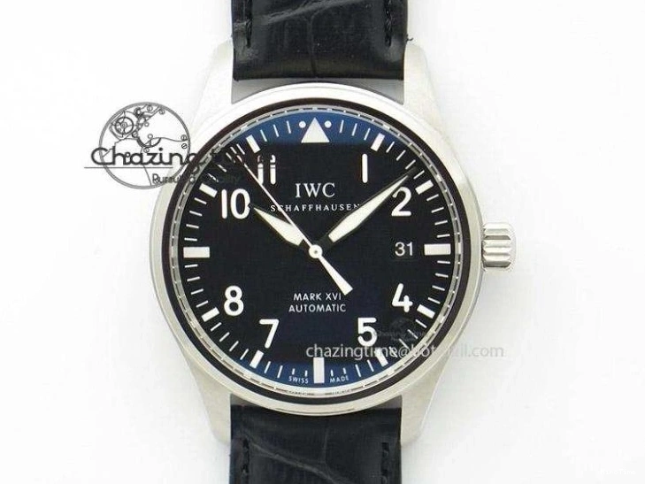 MIROTIME 0226 MARK XVIII IW327002 SS FKF 1:1 Best Edition White Dial On Black Leather Strap Affordable 7121